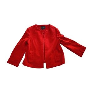 Massimo Dutti Red Wool Jacket – Size 42 / US 10